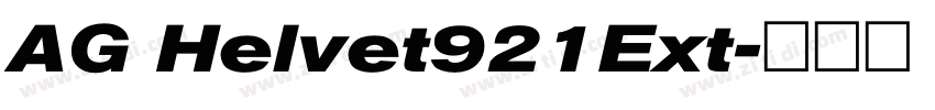 AG Helvet921Ext字体转换